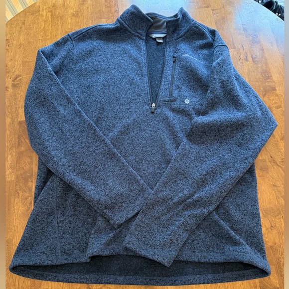 Eddie Bauer Men's Convector 1/2-Zip Sweater NWT Tall XL Navy Blue - Picture 2 of 5